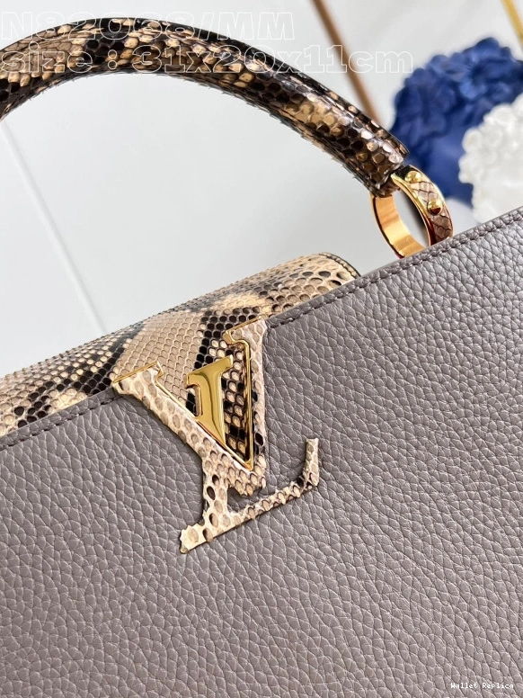 Cheap VUITTON CAPUCINES BB-31.5*20*11CM LOUIS 0814